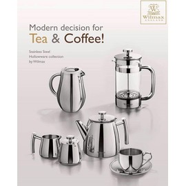 Wilmax Thermoglass French Press Stainless Steel, 27.1 fl oz (800 ml)