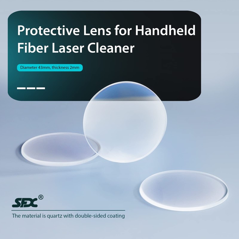 SFX 10PCS Laser Protective Lens for Laser Cleaning Machine Diameter