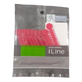 Borgatta Bastones Ligas Bandeja Ortodoncia Módulos Colores ( 3 Pack ) Color Rojo Cristal