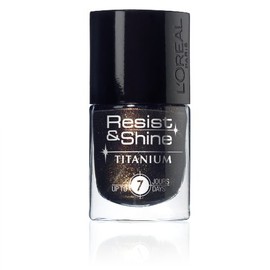 L'Oréal Nail Polishes Resist and Shine Titanium Black Gloss black