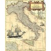 Italy Map Wall Decal, Map Artwork