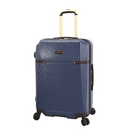London Fog Brentwood II Expandable HARDSIDE Spinner, Blue, 25-Inch