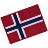 EmbTao Norway Flag Embroidered Emblem Norwegian National Applique Fastener Hook