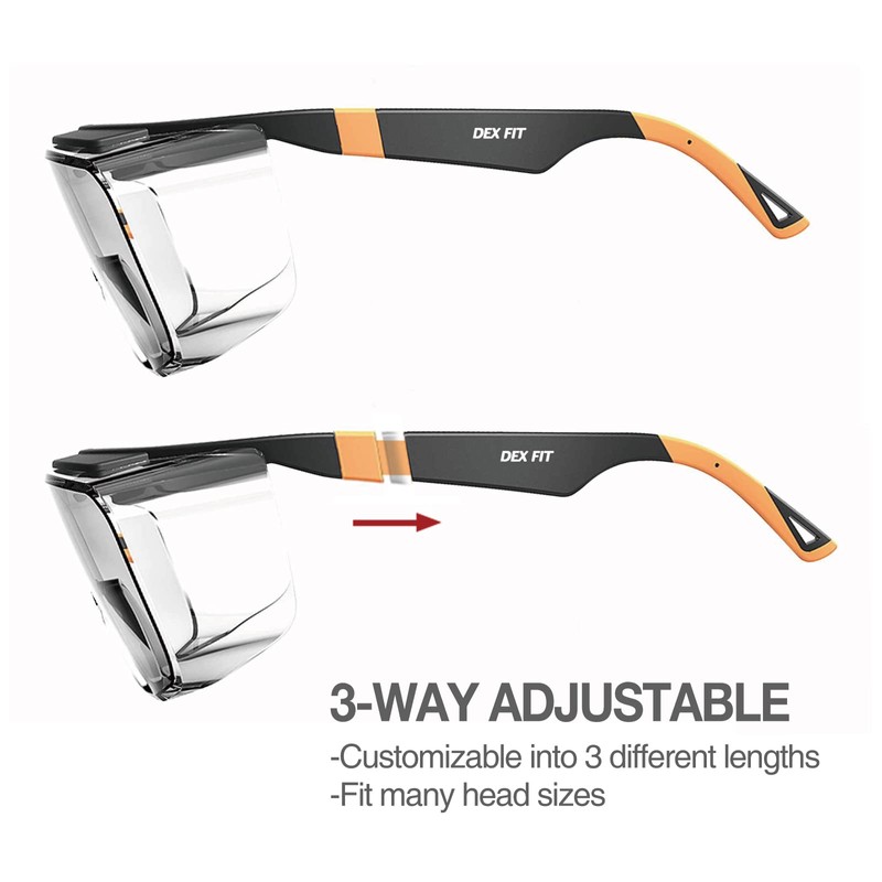DEX FIT Safety Glasses SG210 Series - Anti-Fog & Scratch
