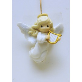 Precious Moments pm 1997 272566 - pm272566 (Girl Angel Playing a Harp), 272566