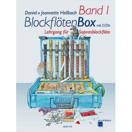 Recorder Box Volume 1 + Tuyama® Soprano Recorder TFS-06B (Starter Set Baroque Handle System) Learning Recorder Ideal for Beginners Acanthus Verlag ACM 254 (Starter Bundle)