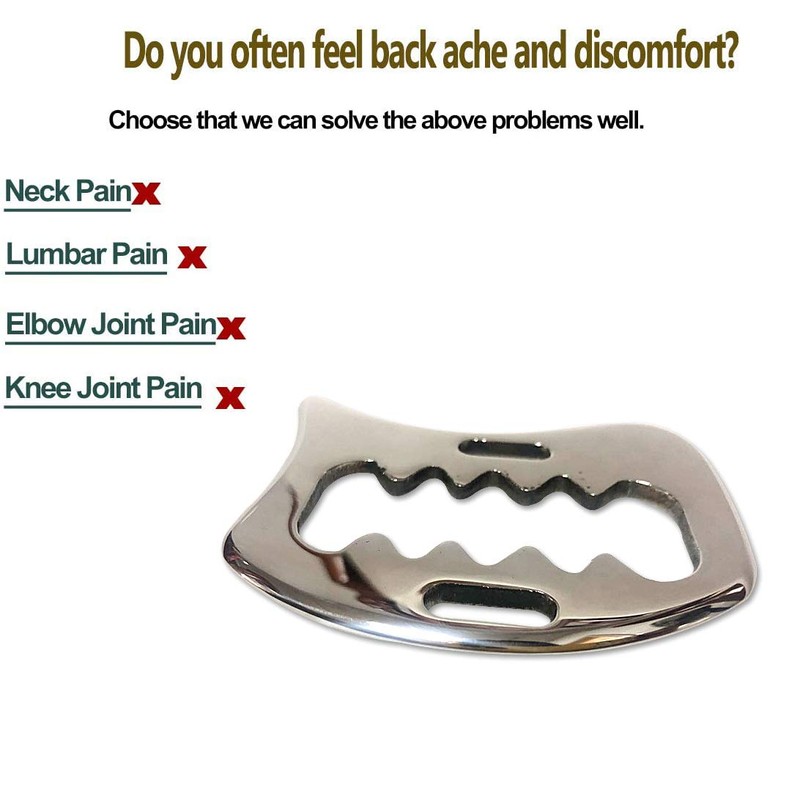 Geieold Stainless Steel Gua Sha Scraping Massage Tool Soft Tissue