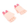 USB Heated Knitted Flap Gloves Half Finger 5V Winter Heating