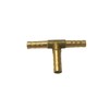 QLXHBOT 1/4" Hose Barb Fitting,Tee 3 way Brass Fitting Intersection/Split