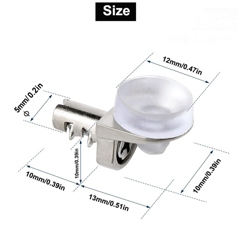 20Pcs Shelf Pins Kit Shelf Pegs Shelf Support Peg Bracket