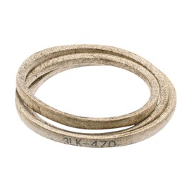 sourcing map 3LK470 Cord Belt Grey, 3/8" x 47" Lawn and Garden Aramid V-Belt for Mower Deck