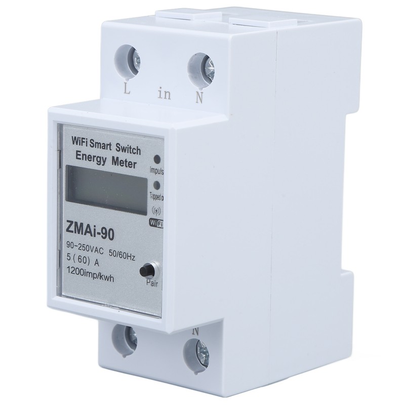 Single Phase Energy Meter WiFi Metering Switch Electric Meter APP