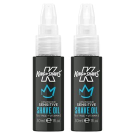 King of Shaves Kinexium aceite de afeitado, sensible, 0.6 fl oz, 2 x 0.6 Fl Oz