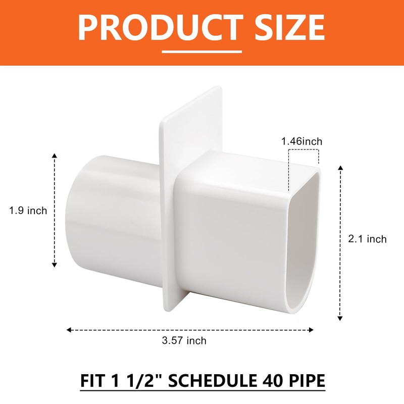 DEA End Adapter for Deck Drain fit for Stegmeier Channel