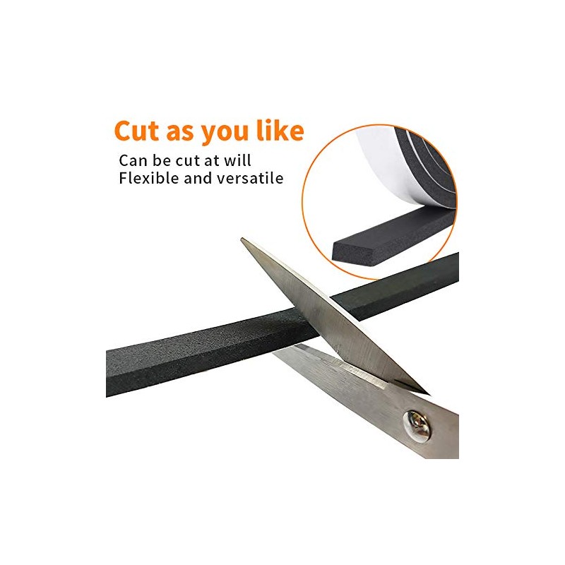 Foam Insulation Tape self Adhesive,Weather Stripping for Doors and Windows,Sound