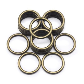 Jamsinmu Metal Ring Robust O-Rings Multi-Purpose for DIY Accessories, Belt and Dog Leads Craft Accessories Bronze 20 mm