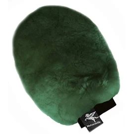 ENGEL GERMANY Sheepskin Grooming Mitt both-sided lambskin colour green (Puha 1)