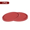 sourcing map 2pcs Car Cup Coasters Universal PVC Car Cup