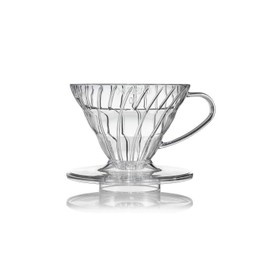 HARIO VDR-01-T Transparent Dripper 01 Clear Coffee Hand Drip for 1 to 2 Cups, Made in Japan
