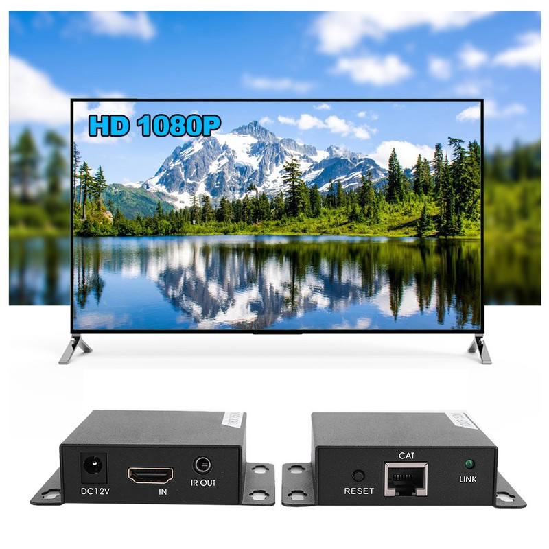 Single Network Cable Extender HDMI Visual Lossless 150 Meter