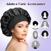 Cuffia Seta Capelli Notte Set di 2 Cuffia Capelli Seta,