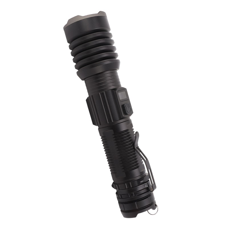LED Flashlight USB Charging IPX4 Waterproof Aluminium Alloy Intelligent Digital