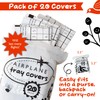 GSM Brands Disposable Airplane Tray Table Cover (Pack of 20)