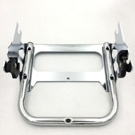 XKMT-Chrome Detachable 2up Tour-Pak Mounting Bracket Luggage Rack Compatible With 1997-2005 2006 2007 2008 Harley Touring Electra Glide Standard Road King CVO Road Glide Street Glide [B019DLT66A]