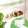 Yeabett 2 Pack Shelf Brackets 15cm, Heavy Duty Wall Brackets,