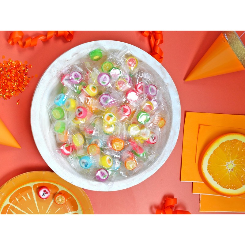 Fruit Slices Candy - Hard Candy Bulk 1 lb Bag