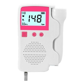 Fetal Heartbeat Monitor High Sensitivity Clear Sound Quality Low Noise Heart Rate Detector Pink