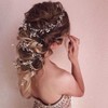 GENBREE Diadema para el pelo de boda con diamantes de