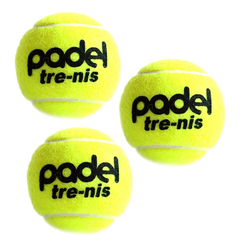 TRE NIS Envase con 3 Pelotas De Pádel Sin Presión