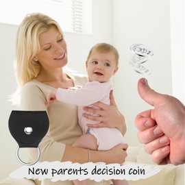 Gift for newborns, a perfect decision coin as a gift, gift idea for expectant mothers, christening gifts for girls and boys - silver