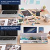 TSJ OFFICE Small Desktop Whiteboard -Glass Dry Erase Board Computer