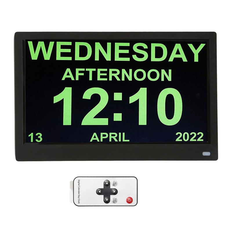 11.6 Inch Digital Calendar Alarm Day Clock 12 24 HR