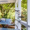 Deck Bird Bath and Feeder, Detachable Metal Bird Baths for