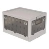 Caja de Almacenamiento Plegable Plástico Gris Con Tapa 4 Puertas Citylife