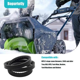 954-04050 754-04050 Snow Blower Auger Drive Belt for MTD 2-Stage Snow throwers, 2005 and After (1/2"x35")