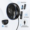 Portable USB Car Fan for Vehicle Cooling – 360° Adjustable