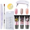 Nail Glue 3 Colors Quick-dry Manicure Tools UV Nail Lamp