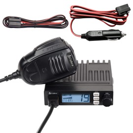 Cobra 19 MINI AM/FM Recreational CB Radio - Dual-Mode AM/FM, 40 Channels, Travel Essentials, Time Out Timer, VOX, Auto Squelch, Auto Power, Instant Channel 9/19, 4-Watt Output, Easy to Operate, Black