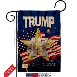 Trump 46 Keep America Great Burlap Burlap Garden Flags Pack Americana Political President Democrat Republican Tea Party United State American Election Support Our Troops Gift Yard House 13 X 18.5