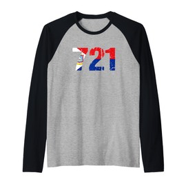 721 Sint Maarten Raglan Baseball Tee