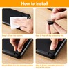 Rubber Feet for Electronics-Adhesive Rubber Feet 16PCS, Black Rubber Bumpers