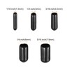 sourcing map 50pcs Round End Protective Caps Rubber Cover 1/16"
