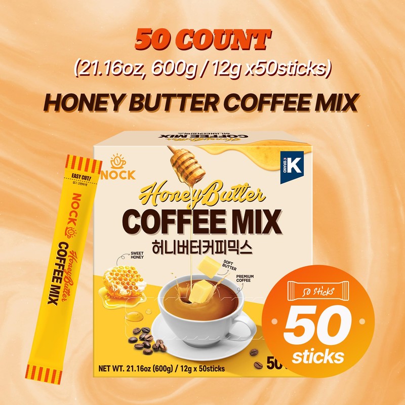 [Nokchawon] Honey Butter Coffee Mix – Smooth and Sweet Korean