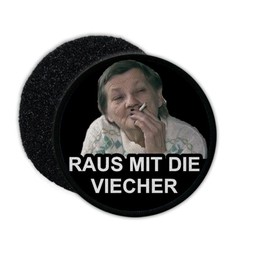 Copytec #35877 Patch Raus mit die Viecher Meme Fun Patch