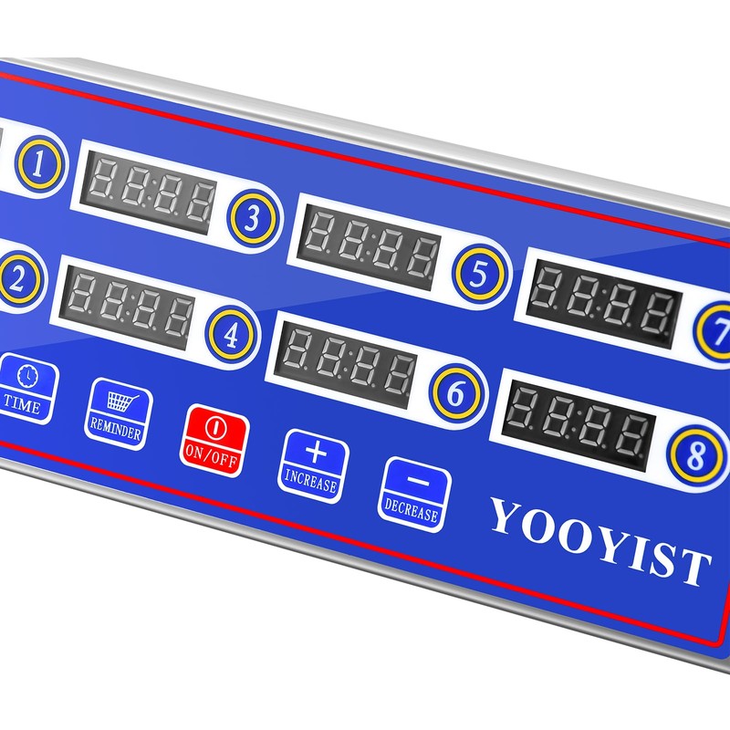 YOOYIST Kitchen Timers for Cooking – 8 Channel Commercial Kitchen