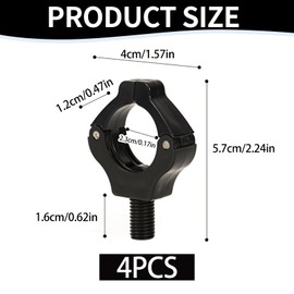 Wjelet Pack of 4 Rod Rests for Carp Fishing, Fishing Rod Holder Carp with Magnetic Holder, Automatic Adjustment, Holder for Fishing Rod, Rod Holder for Wild Fishing, River, Lake, Sea